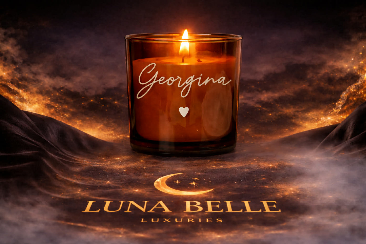 Heart Personalised Candle