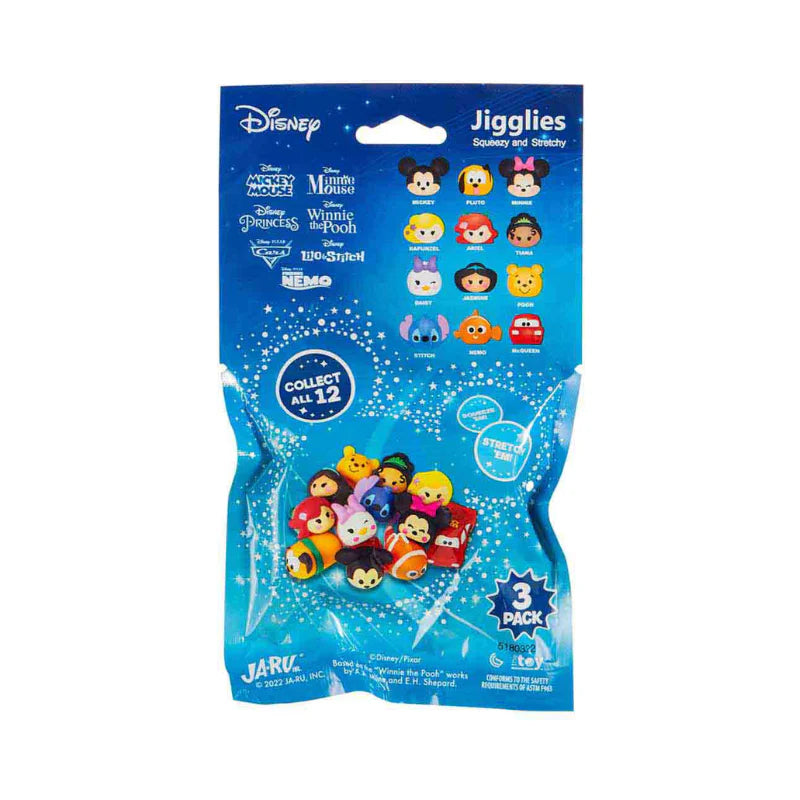 Jigglies Squishy & Stretchy Toy (Random Pack of 3)