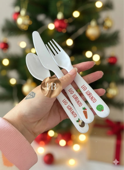 Personalised Kids 3 piece cutlery set