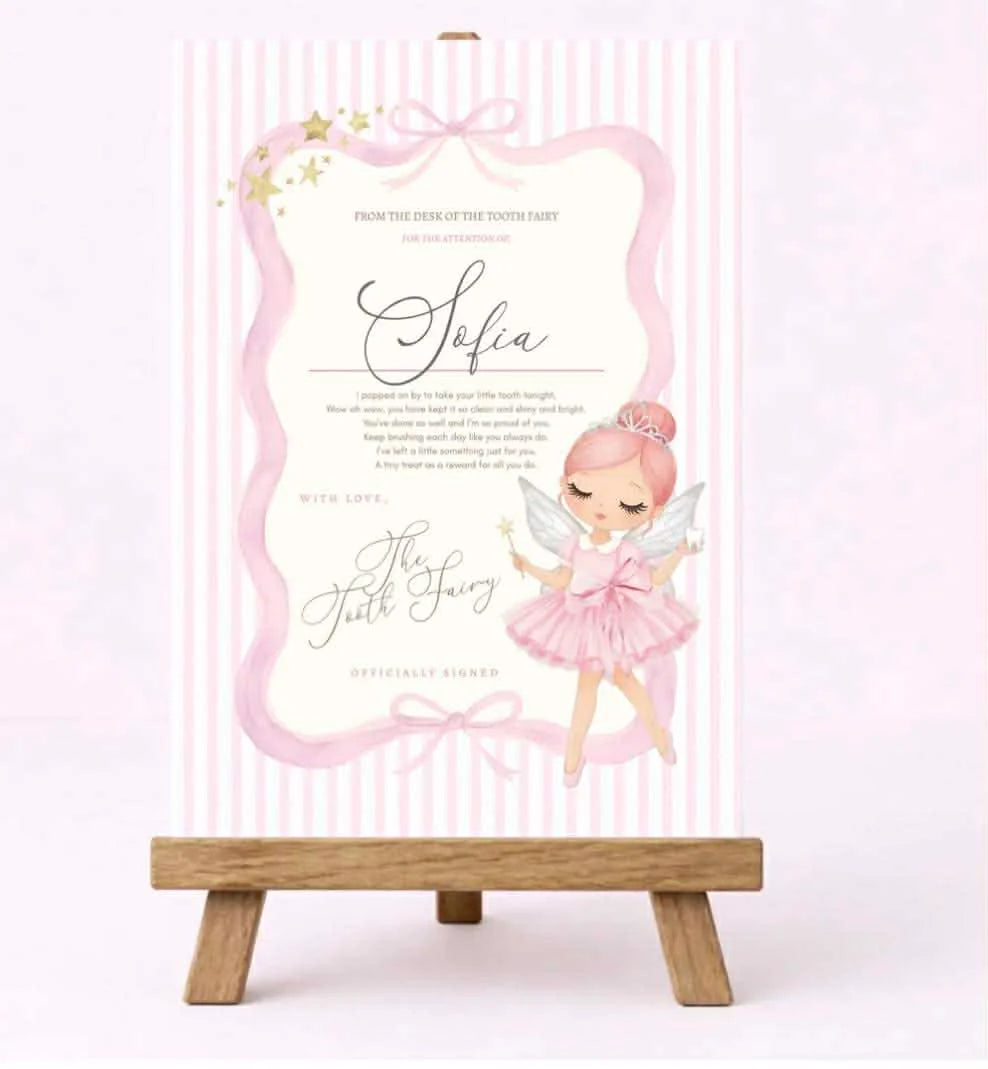Personalised Tooth Fairy Certificate