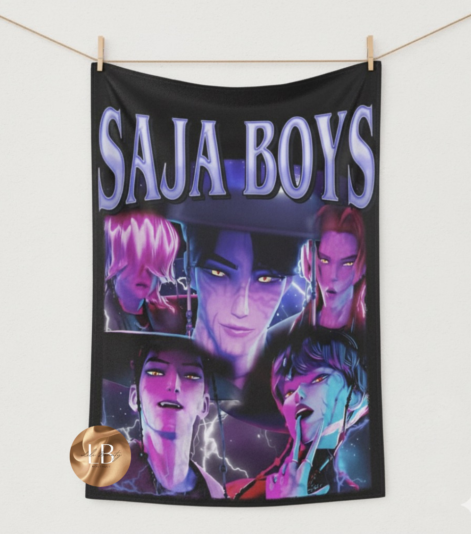 Saja boys blanket throw