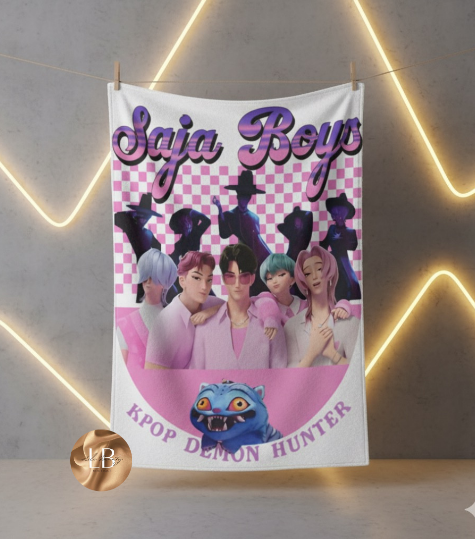 Saja boys blanket throw