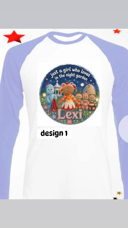 In the night garden personalised pyjamas