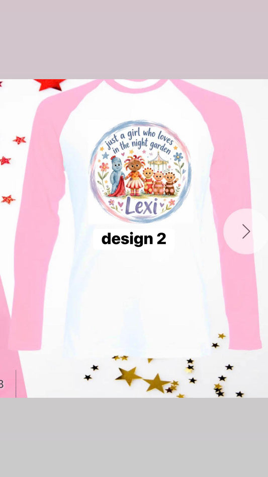 In the night garden personalised pyjamas