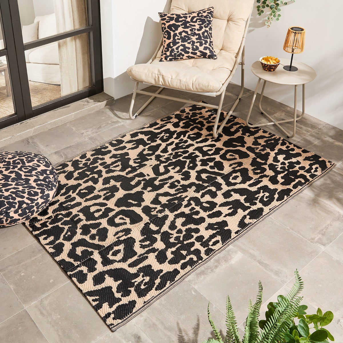 Leopard Print Outdoor Rug