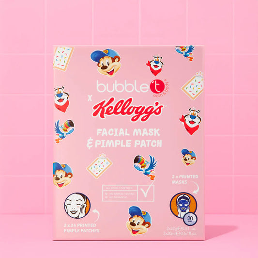Bubble T x kelloggs Facial Mask & Pimple patch set