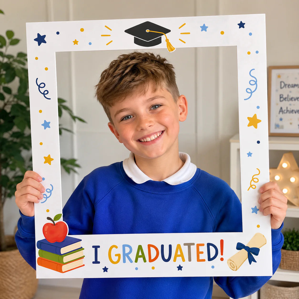 Acrylic 'I graduated' Frame 50cm