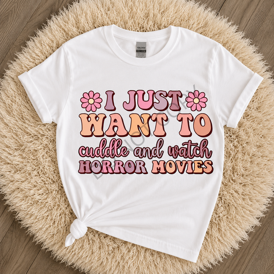 watch horror movies tshirt