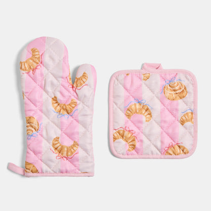 Pattern Print Oven Mit & Pot Stand Set - preorder
