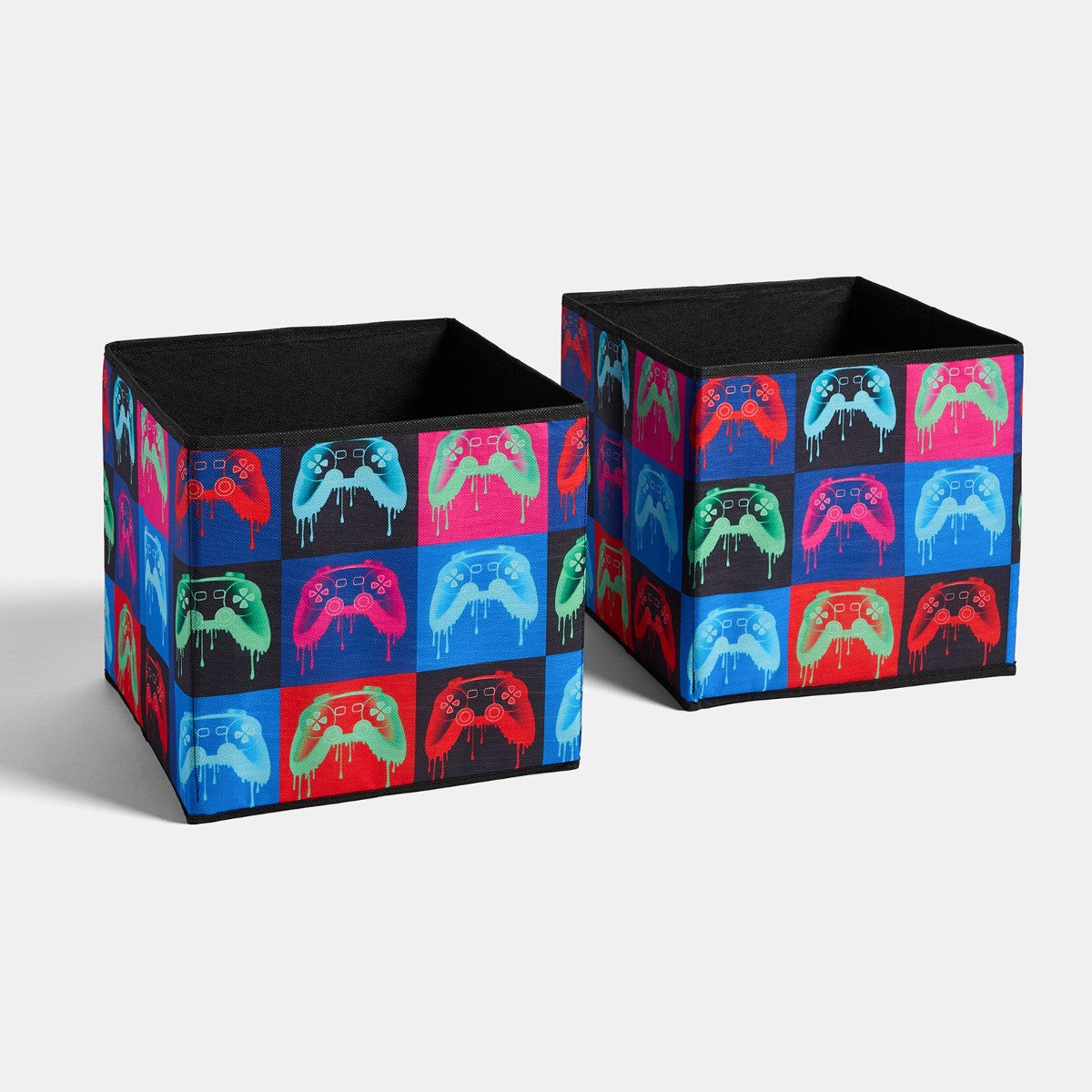 Gaming Print neon drip storage boxes - 2 pack (preorder)