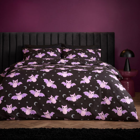 Bat Print Duvet Cover Set (Preorder)