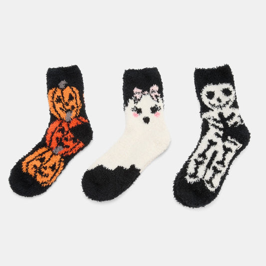 Halloween fluffy socks - 3 pack