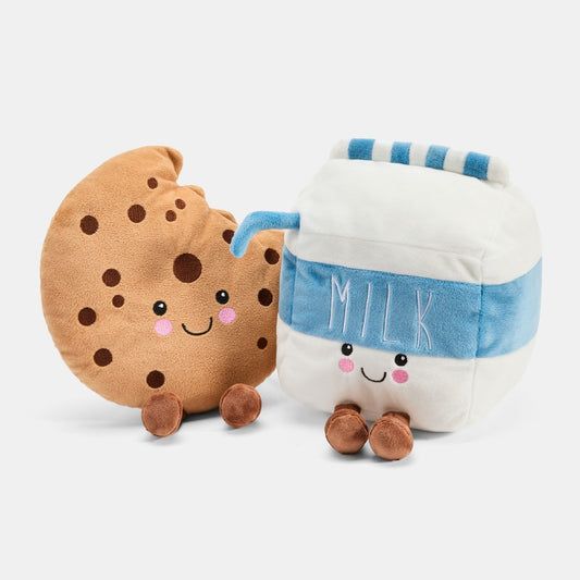 2 Pack Milk & Cookies Microwaveable Plushies