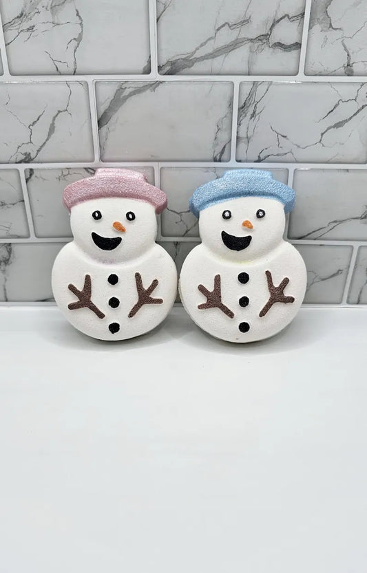 Snowman bath bomb