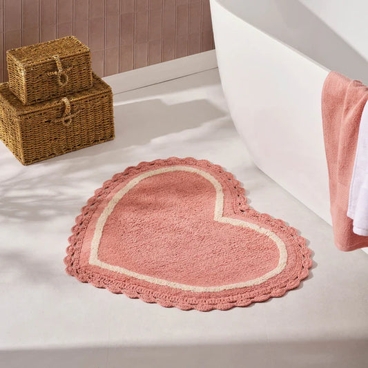 Heart Bath Mat