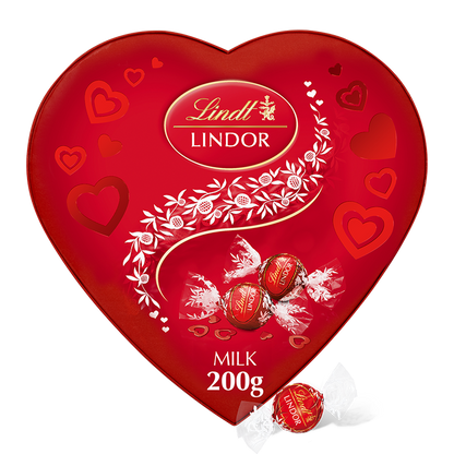 Lindt Lindor Heart Box Milk Chocolate Truffles - Preorder