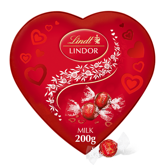 Lindt Lindor Heart Box Milk Chocolate Truffles - Preorder