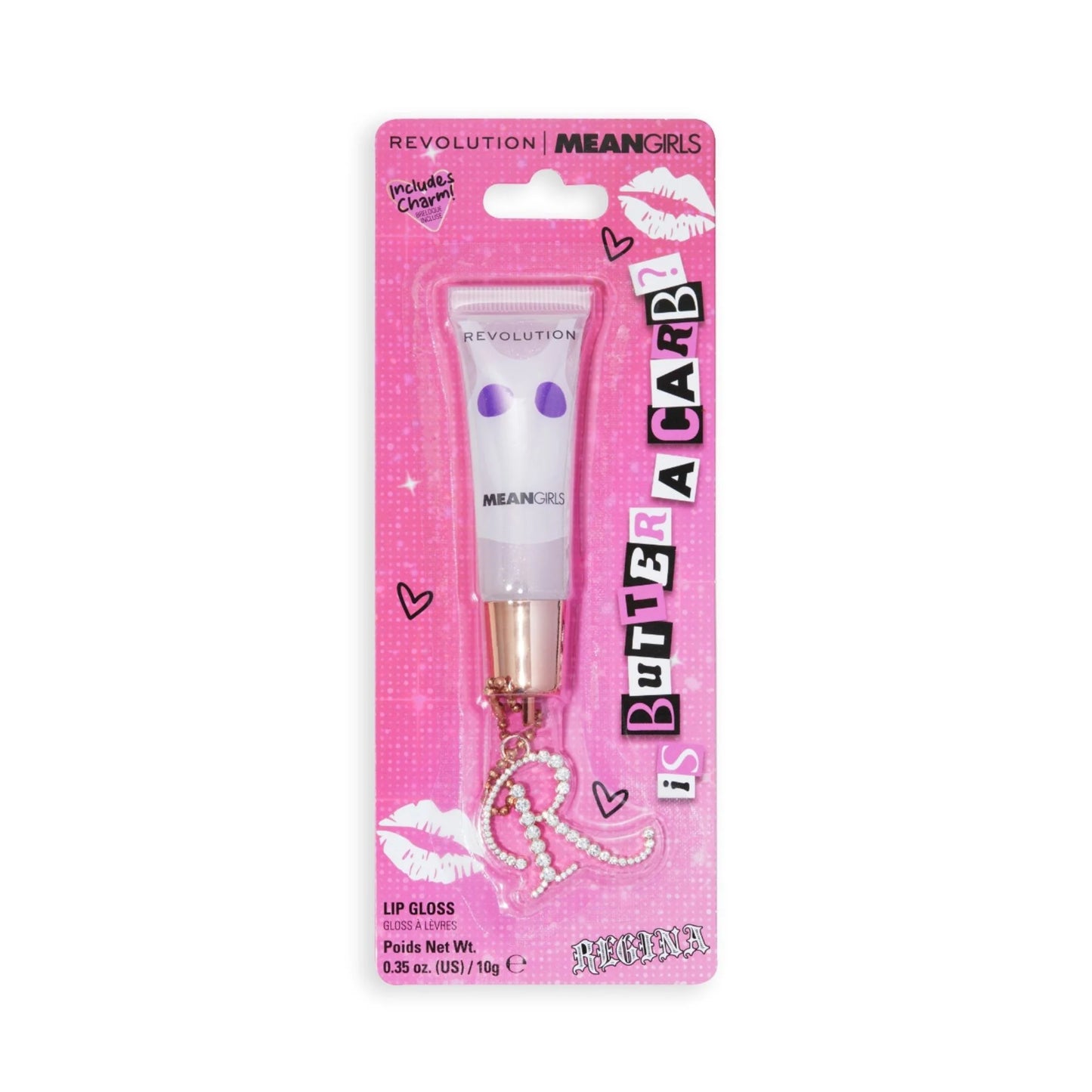 Is butter a carb? lip gloss & charm duo