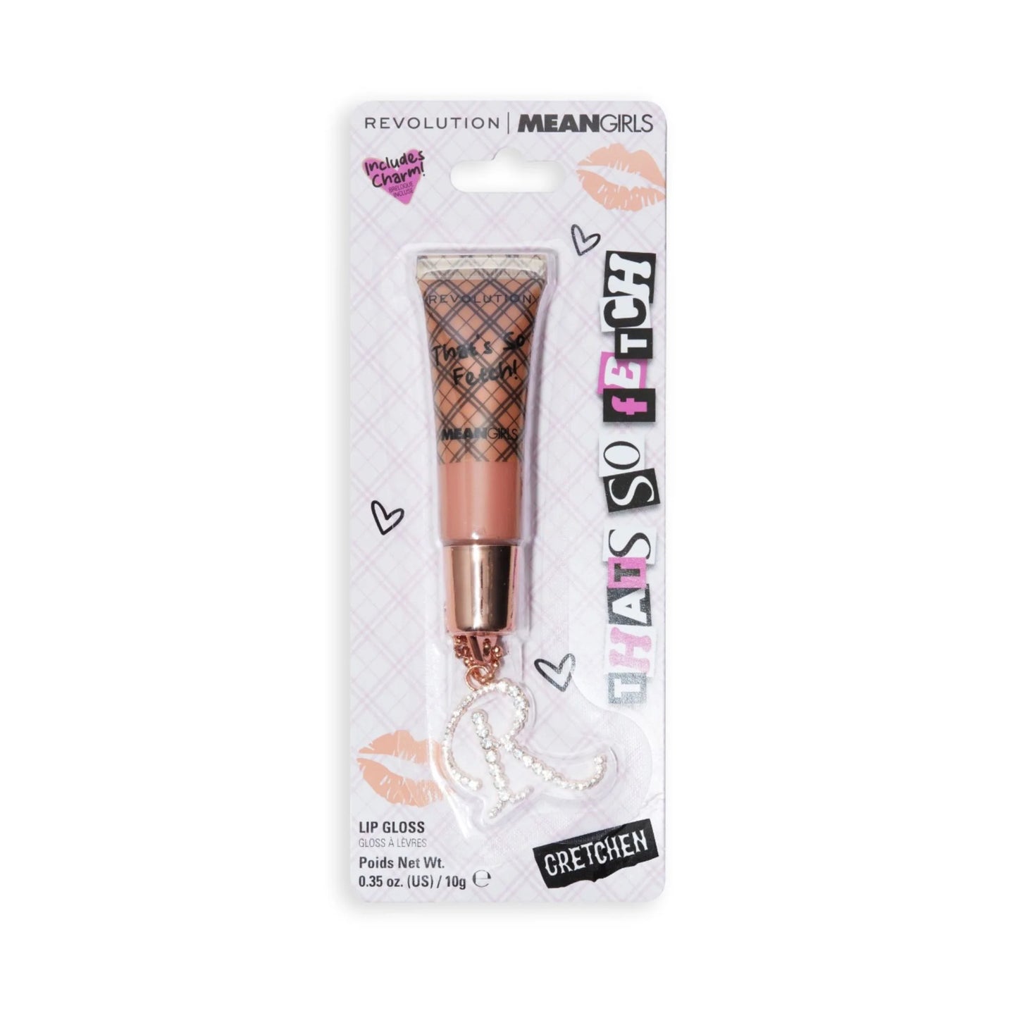 Thats so fetch! lip gloss & charm duo