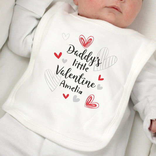 Personalised Little valentines bib