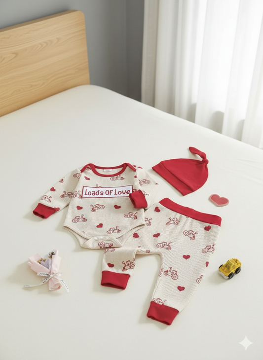 Baby Boy's Valentines 3 piece set