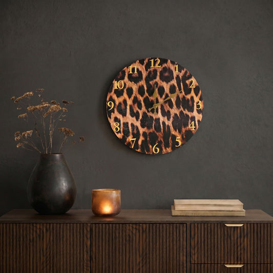 Leopard Print Wall Clock (preorder)