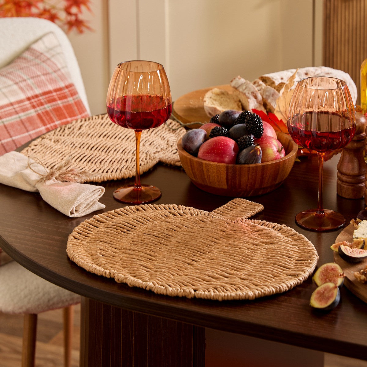 Seagrass Pumpkin Placemats - 2 pack (preorder)