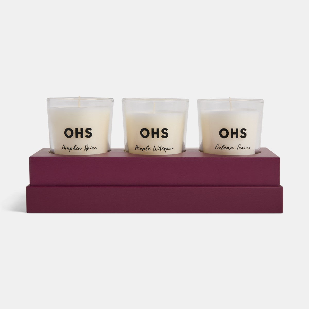 Glass Scented Candles Set - 3 pack (preorder)