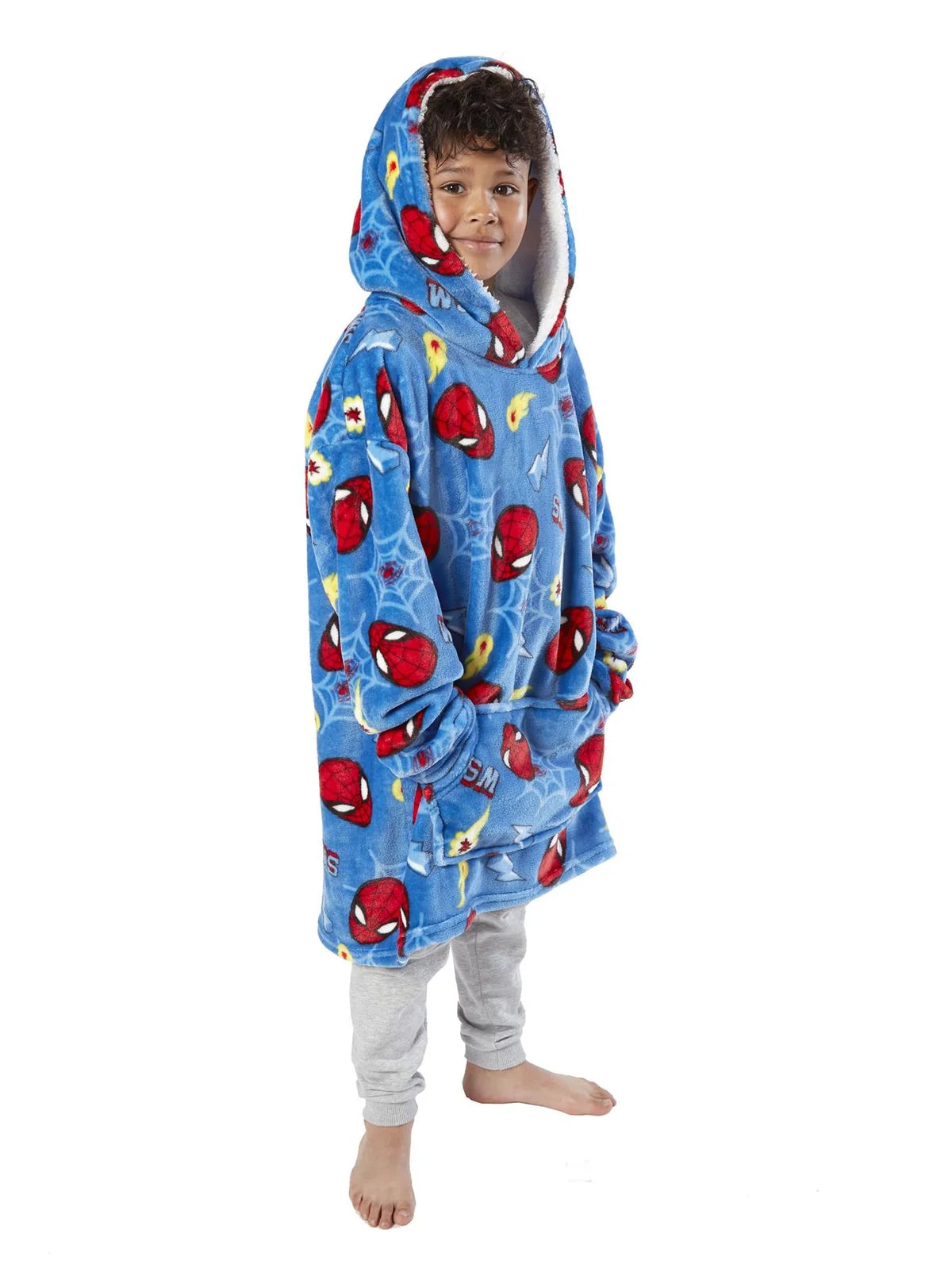 Kids spidey hoodied blanket