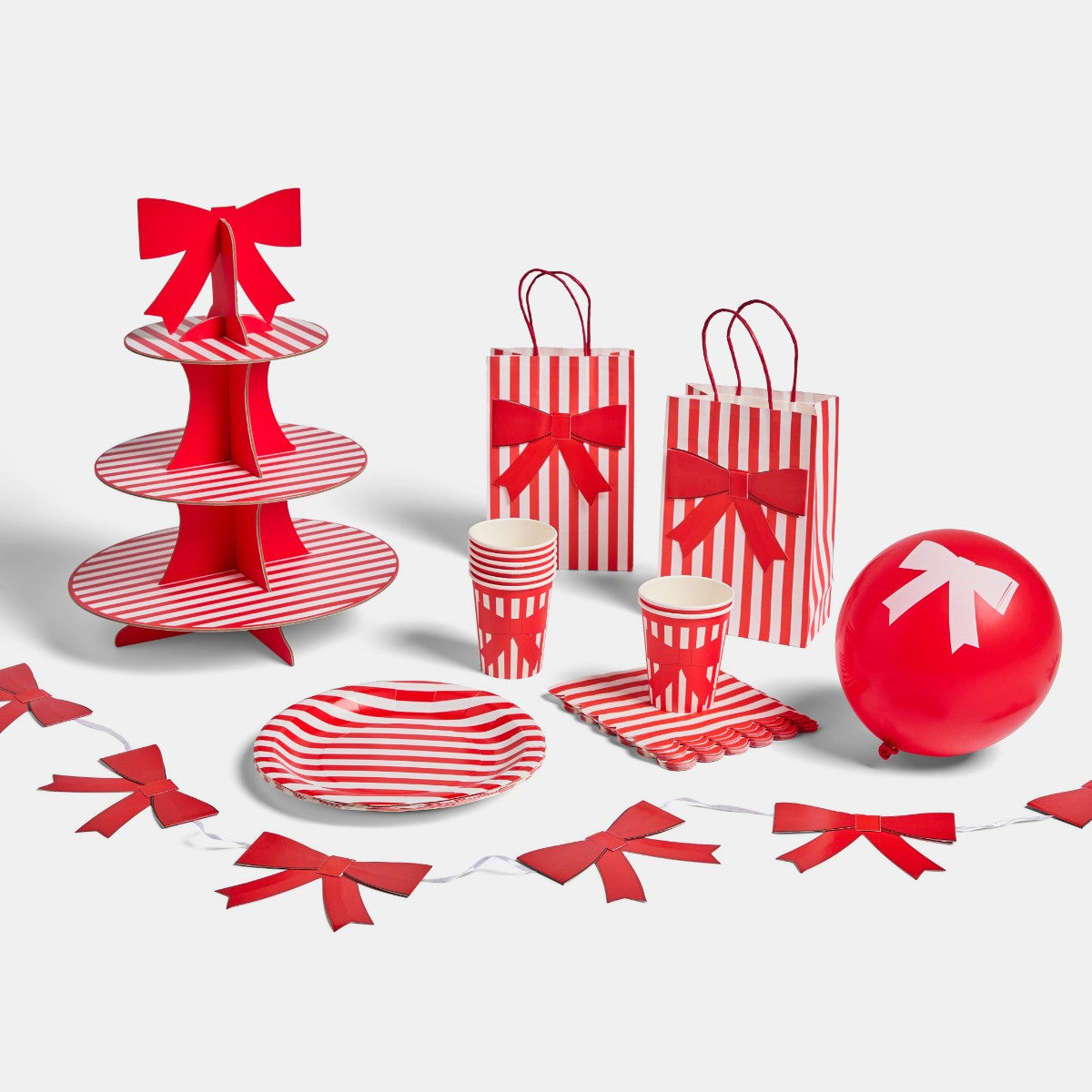 Bow Paper Party Set - 41 pcs
