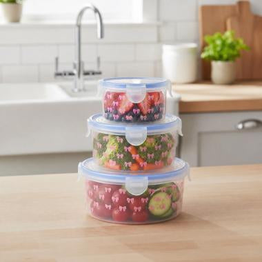 bow containers - 3 pack