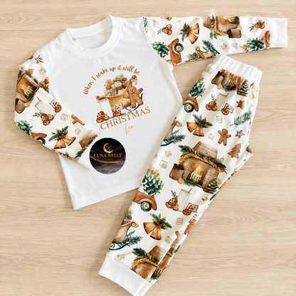 Personalised Night before christmas pyjamas - kids