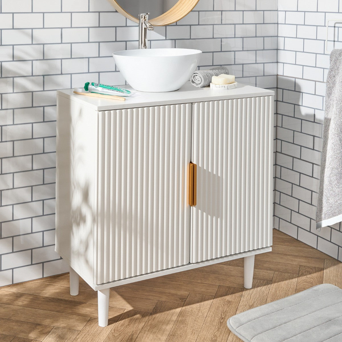 Ribbed Under Sink Unit