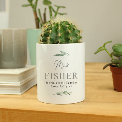 Personalised Ceramic Storage Pot