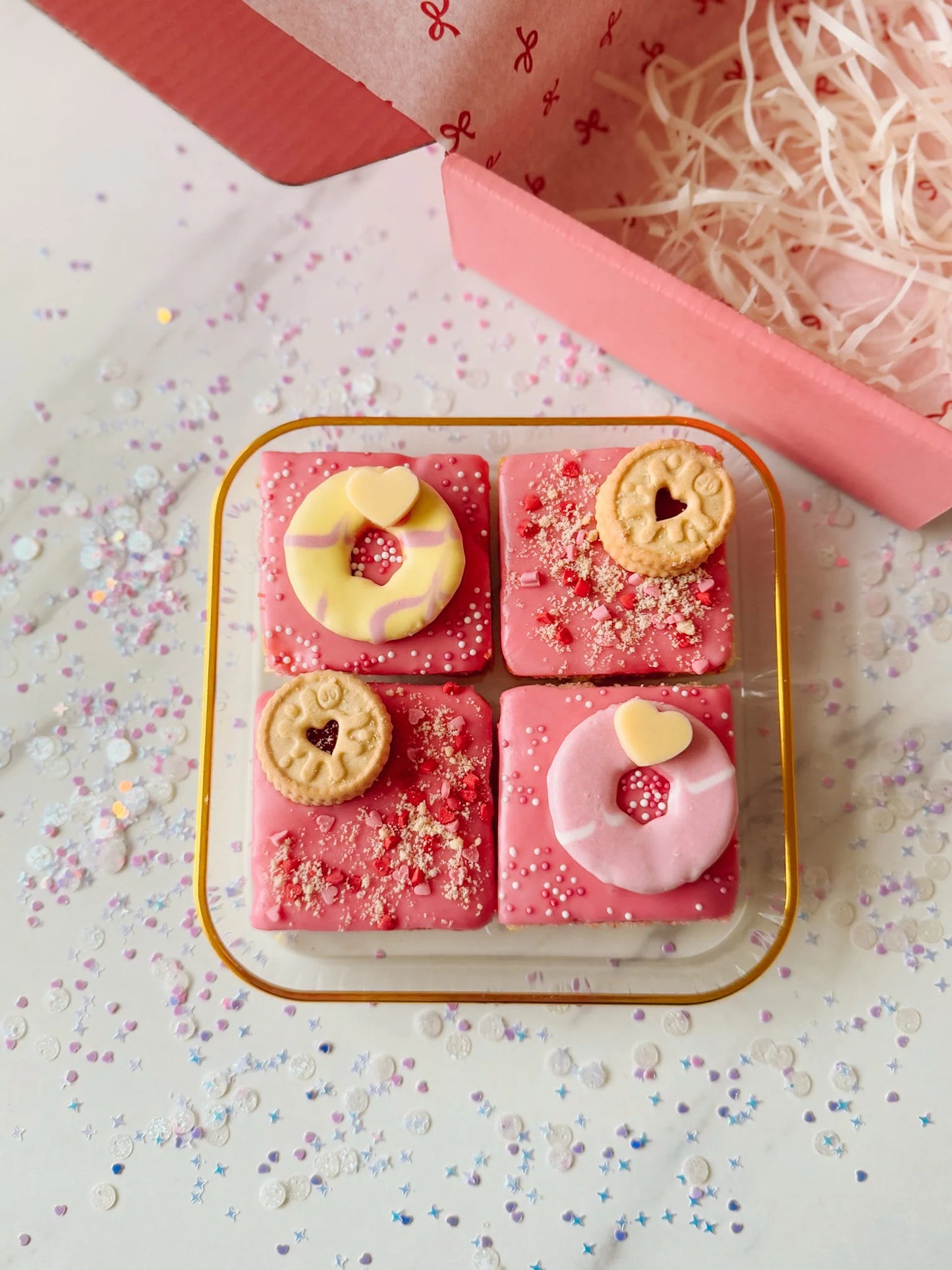 Valentines Sponge cake box