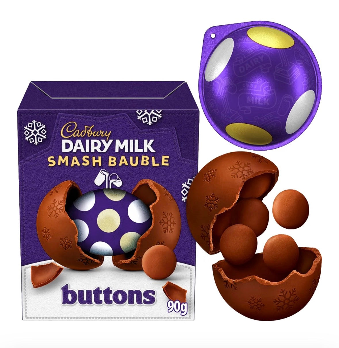 Cadbury Christmas smash bauble