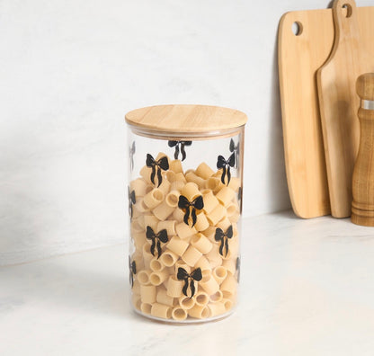 Bow Print Pasta Jars