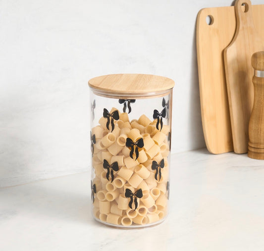Bow Print Pasta Jars