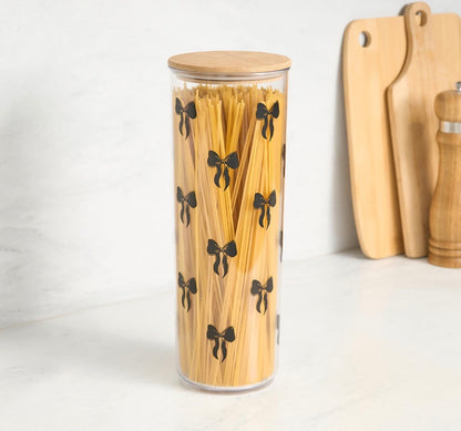 Bow Print Pasta Jars