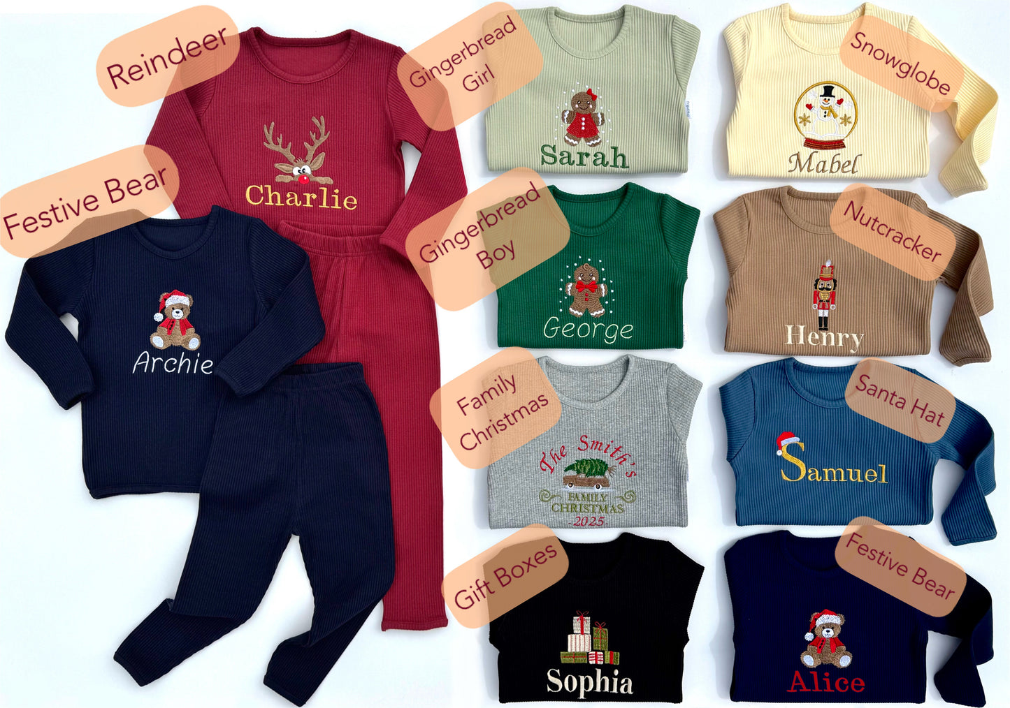 Christmas Festive Bear Lounge Set Adult