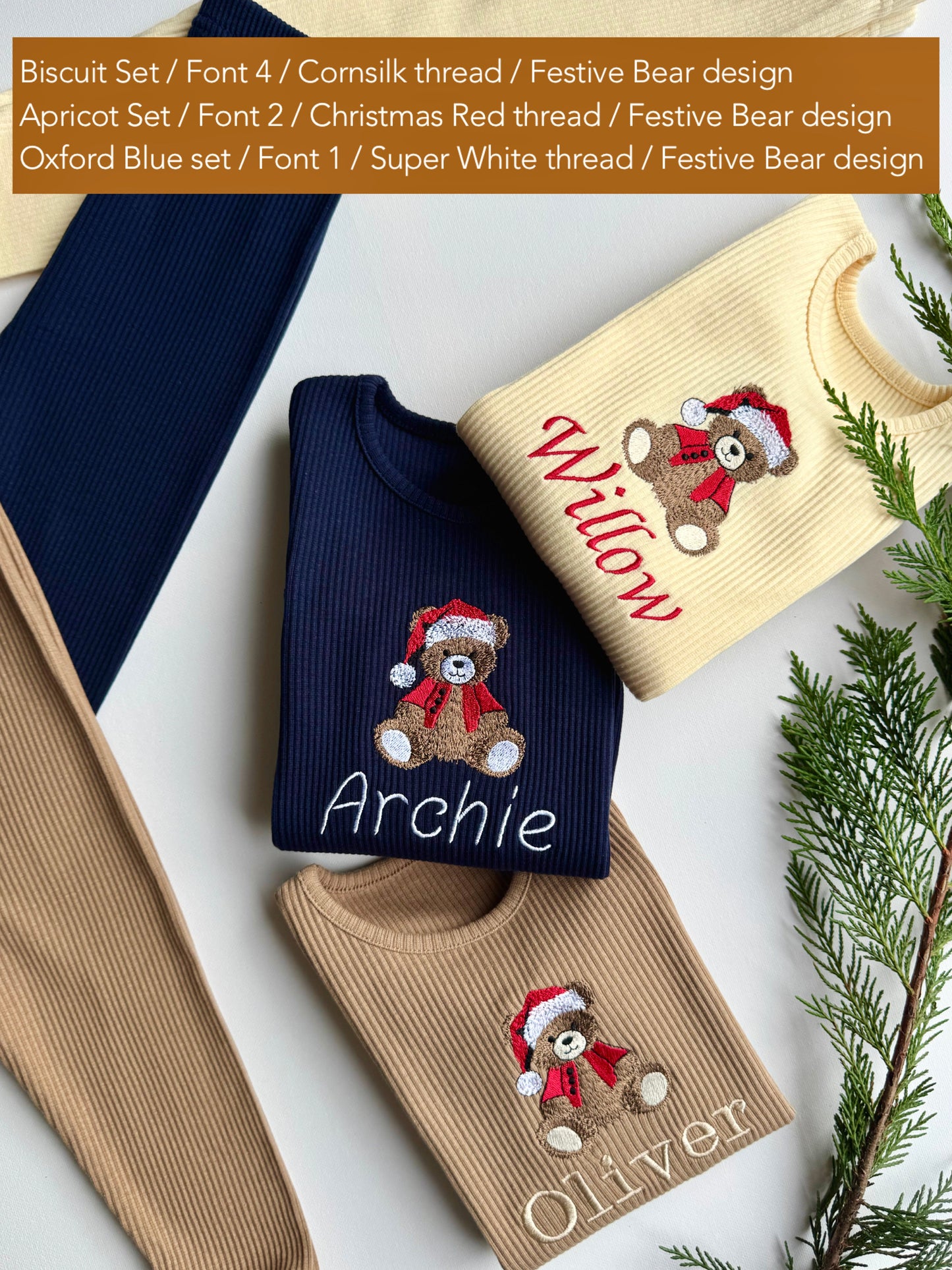 Christmas Festive Bear Lounge Set