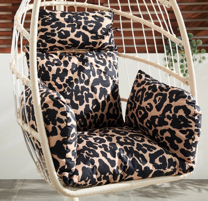 Egg chair cushions with headrest