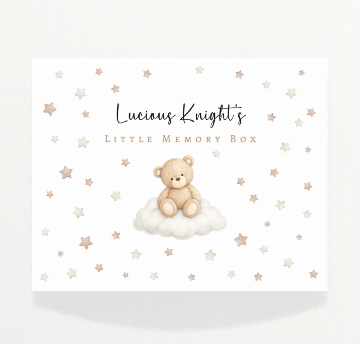Personalised Baby Memory Box
