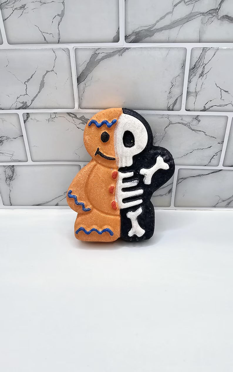 Christmas vs halloween bath bomb