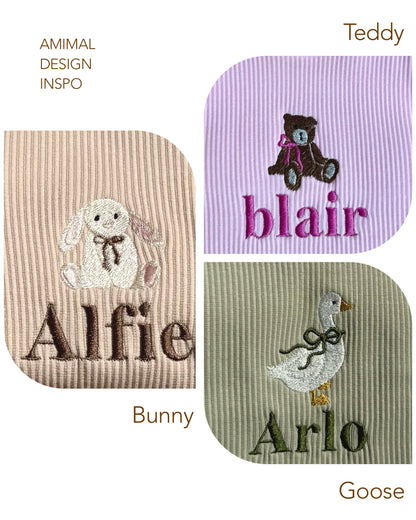 Goose Theme Personalised Zip Romper
