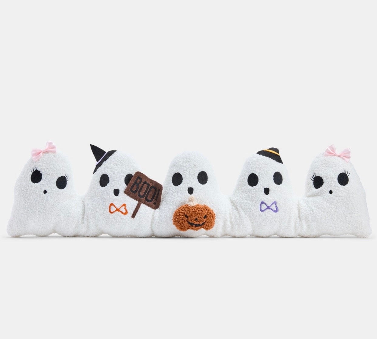 Ghost Family Shaped Draught Excluder - Cream