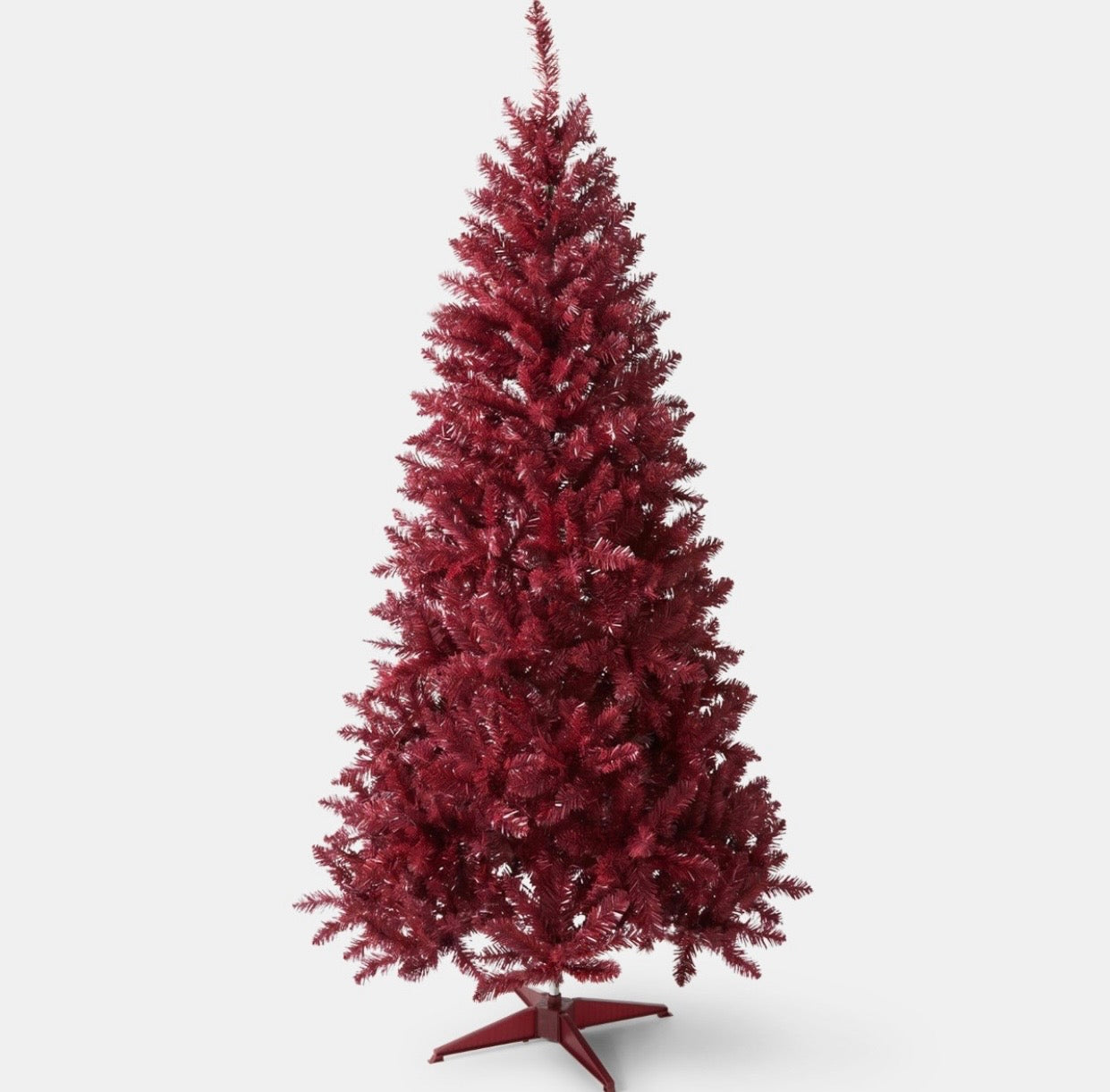 Christmas Tree, Burgundy - 6ft / PREORDER