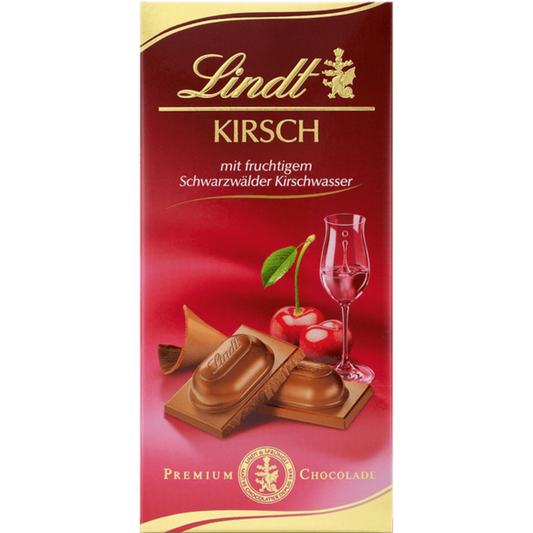 Lindt | Kirsch Milk Chocolate | 100g Bar