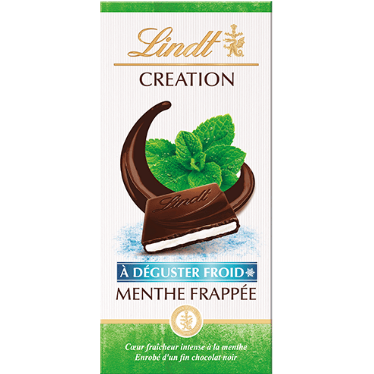Lindt Creation | Mint Frappe Dark Chocolate | 150g Bar