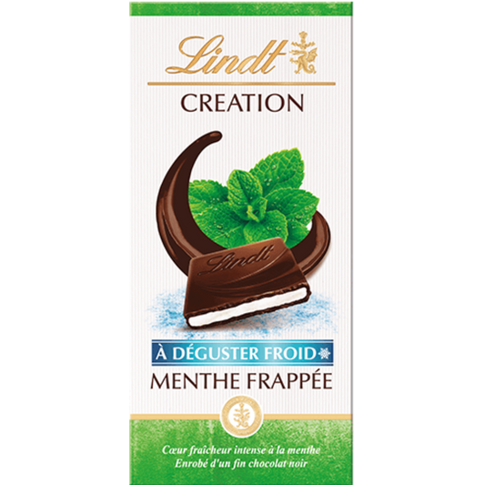 Lindt Creation | Mint Frappe Dark Chocolate | 150g Bar